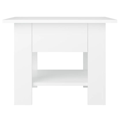 Coffee Table White 55x55x42 cm Engineered Wood