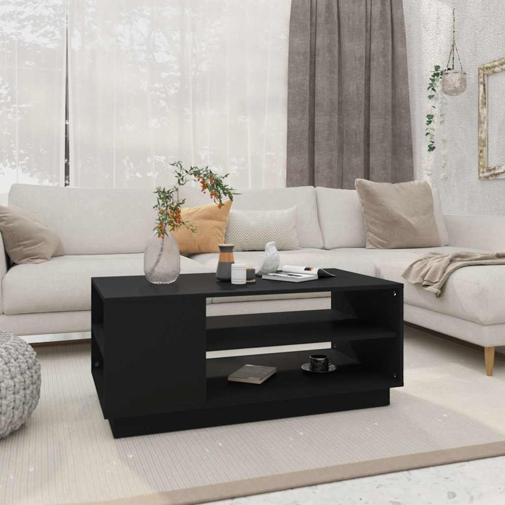 Coffee Table | Black | Engineered Wood | Medium | Modern | Coffee Table