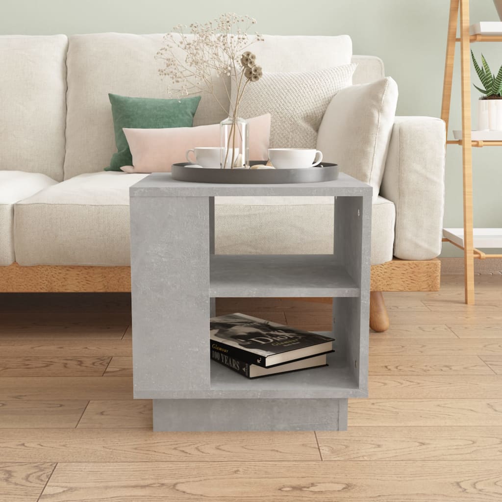 Coffee Table Concrete Grey 40x40x43 cm Engineered Wood