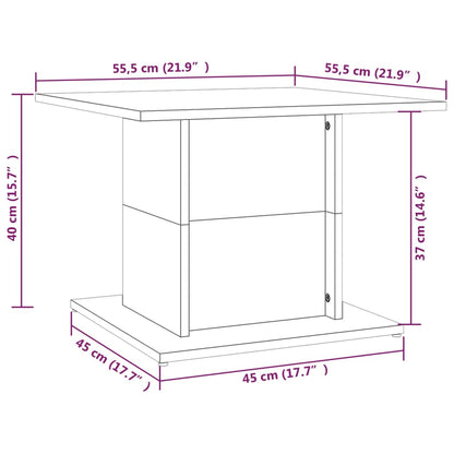 Coffee Table Concrete Grey 55.5x55.5x40 cm Engineered Wood