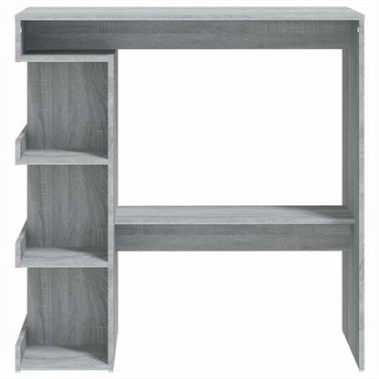 812961 vidaXL Bar Table with Storage Rack Grey Sonoma 100x50x101,5 cm