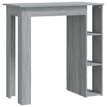 Bar Table with Shelf Grey Sonoma 102x50x103.5cm Engineered Wood