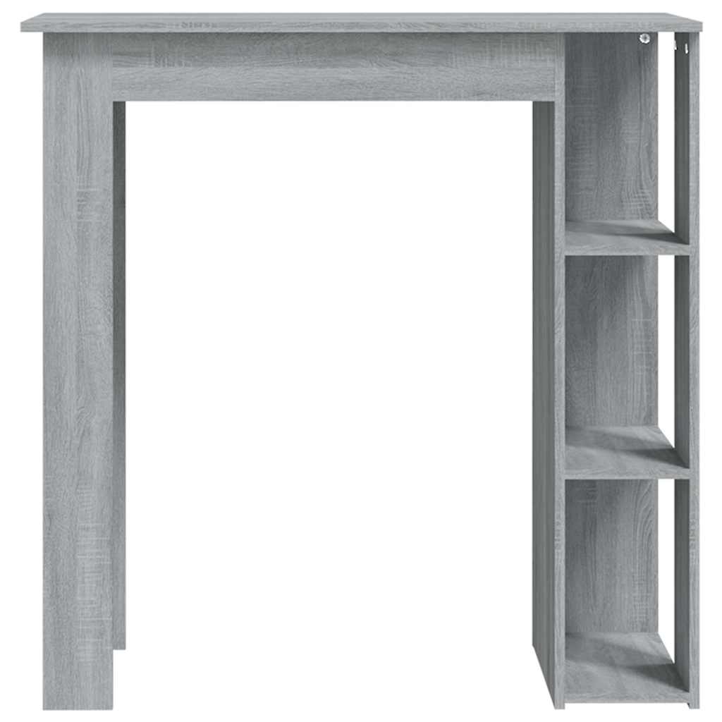 Bar Table with Shelf Grey Sonoma 102x50x103.5cm Engineered Wood