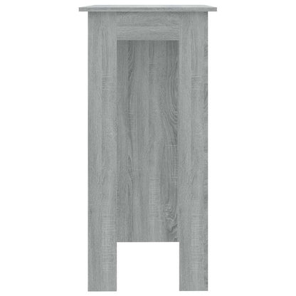 Bar Table with Shelf Grey Sonoma 102x50x103.5cm Engineered Wood
