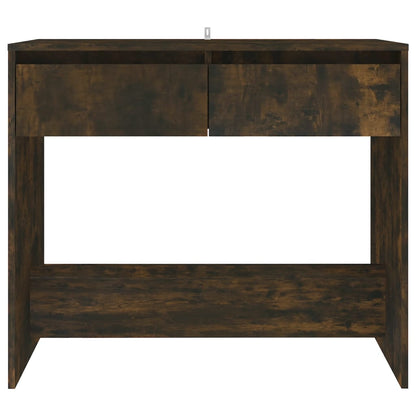 Console Table Smoked Oak 89x41x76.5 cm Engineered Wood