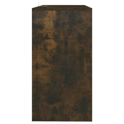 Console Table Smoked Oak 89x41x76.5 cm Engineered Wood