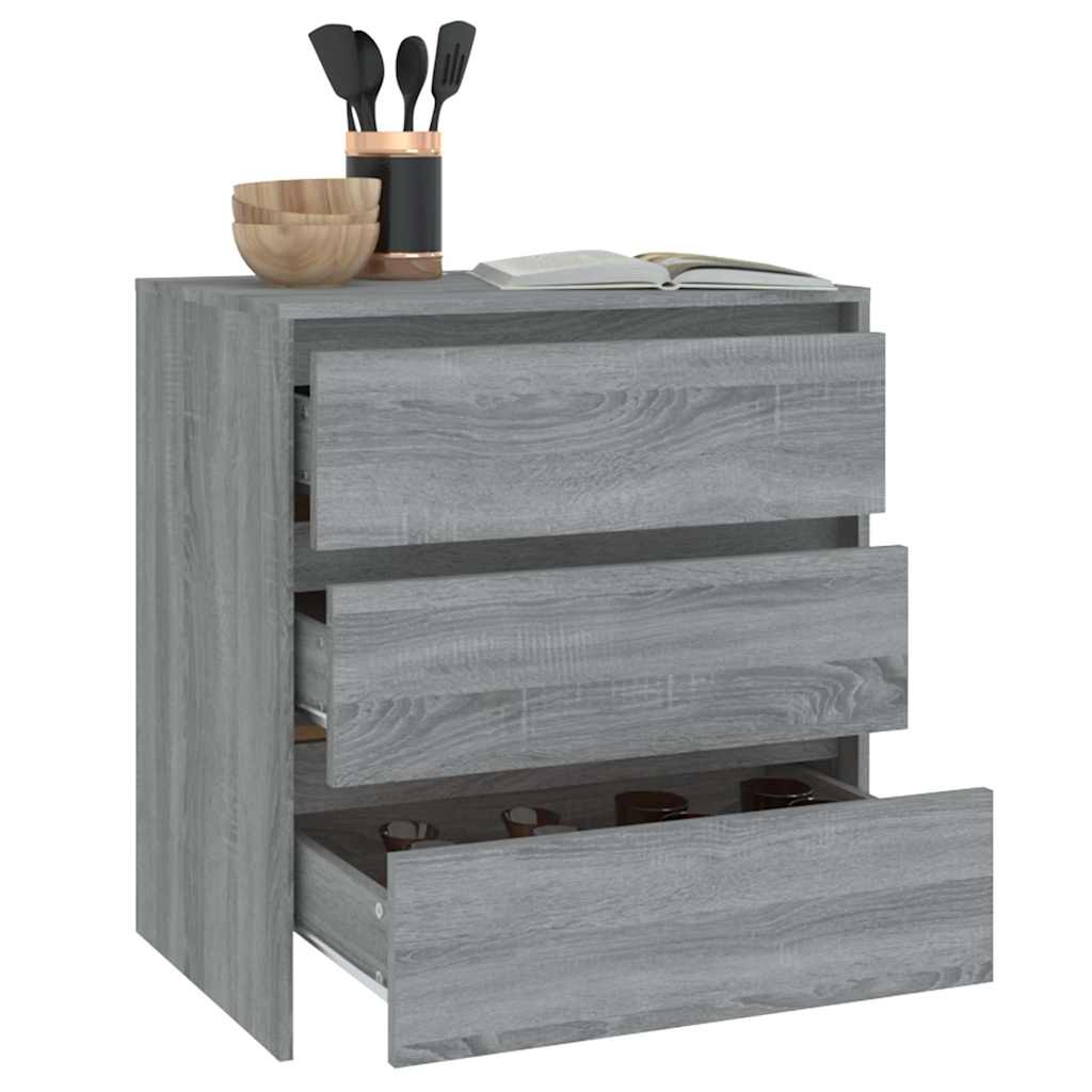 Sideboard Grey Sonoma 70x41x75 cm Engineered Wood