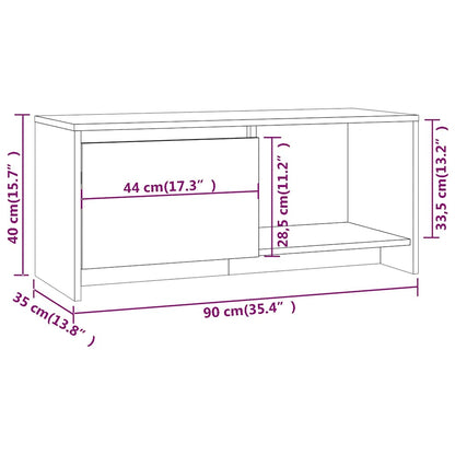TV Cabinet | Smoked oak | Engineered wood | Medium | TV Cabinet