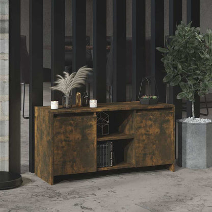 TV Cabinet Smoked Oak 102x37,5x52,5 cm Engineered Wood