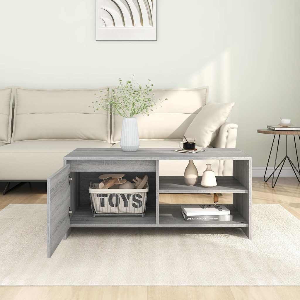 Coffee Table Grey Sonoma 102x50x45 cm Engineered Wood