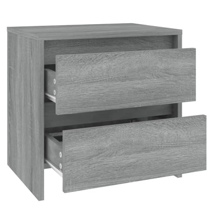 Bedside Cabinet Grey Sonoma 45x34.5x44.5 cm Engineered Wood