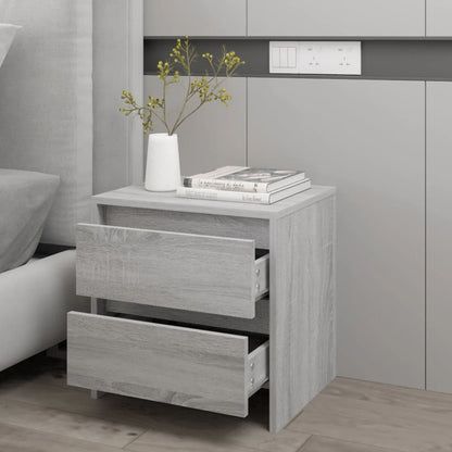 Bedside Cabinet Grey Sonoma 45x34.5x44.5 cm Engineered Wood