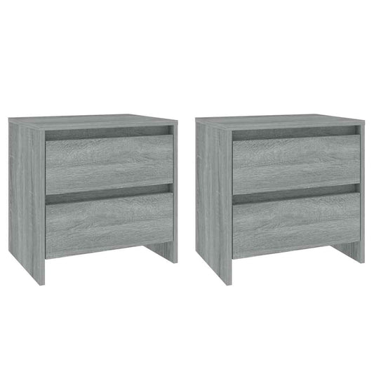 Bedside Cabinets 2 pcs Grey Sonoma 45x34.5x44.5 cm
