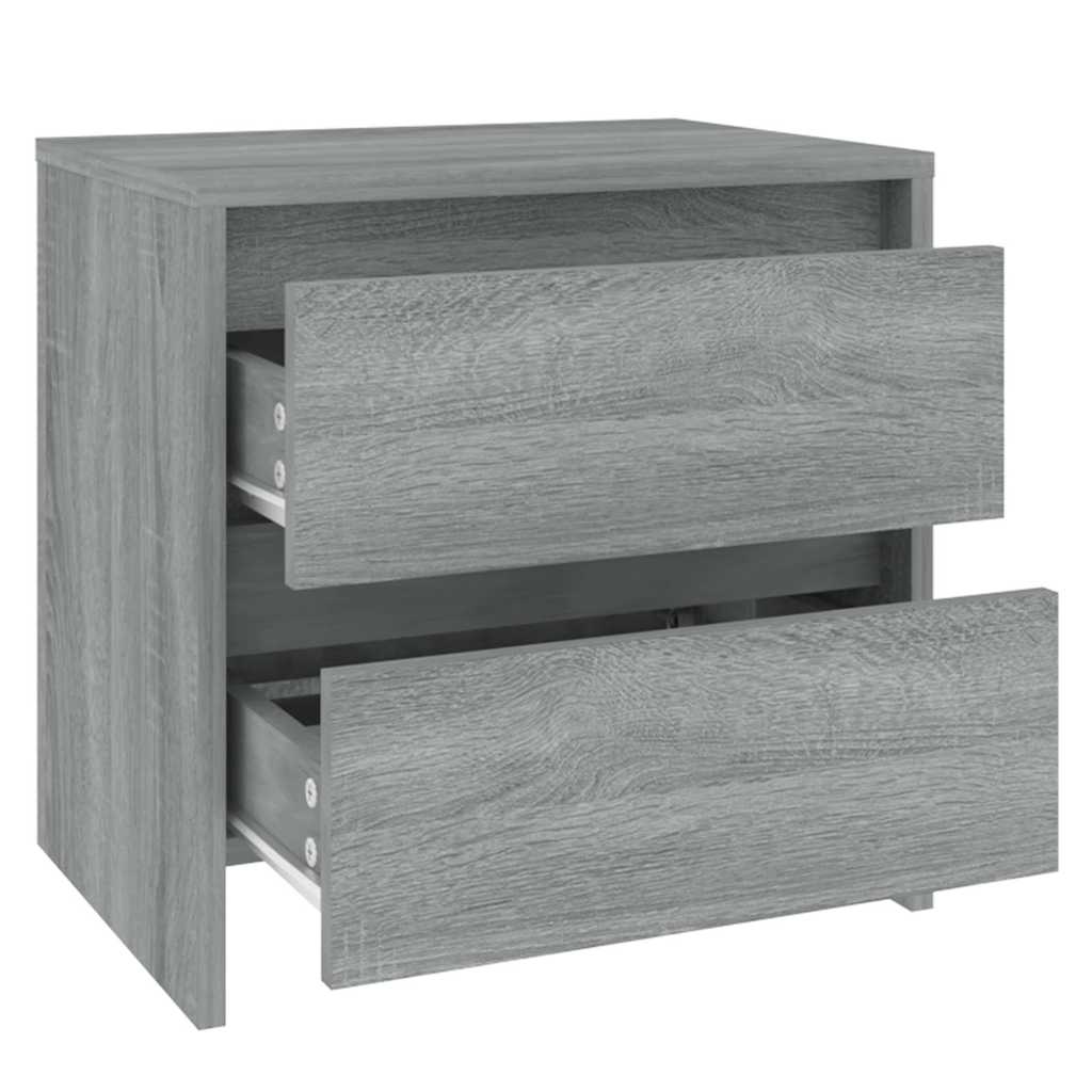 Bedside Cabinets 2 pcs Grey Sonoma 45x34.5x44.5 cm