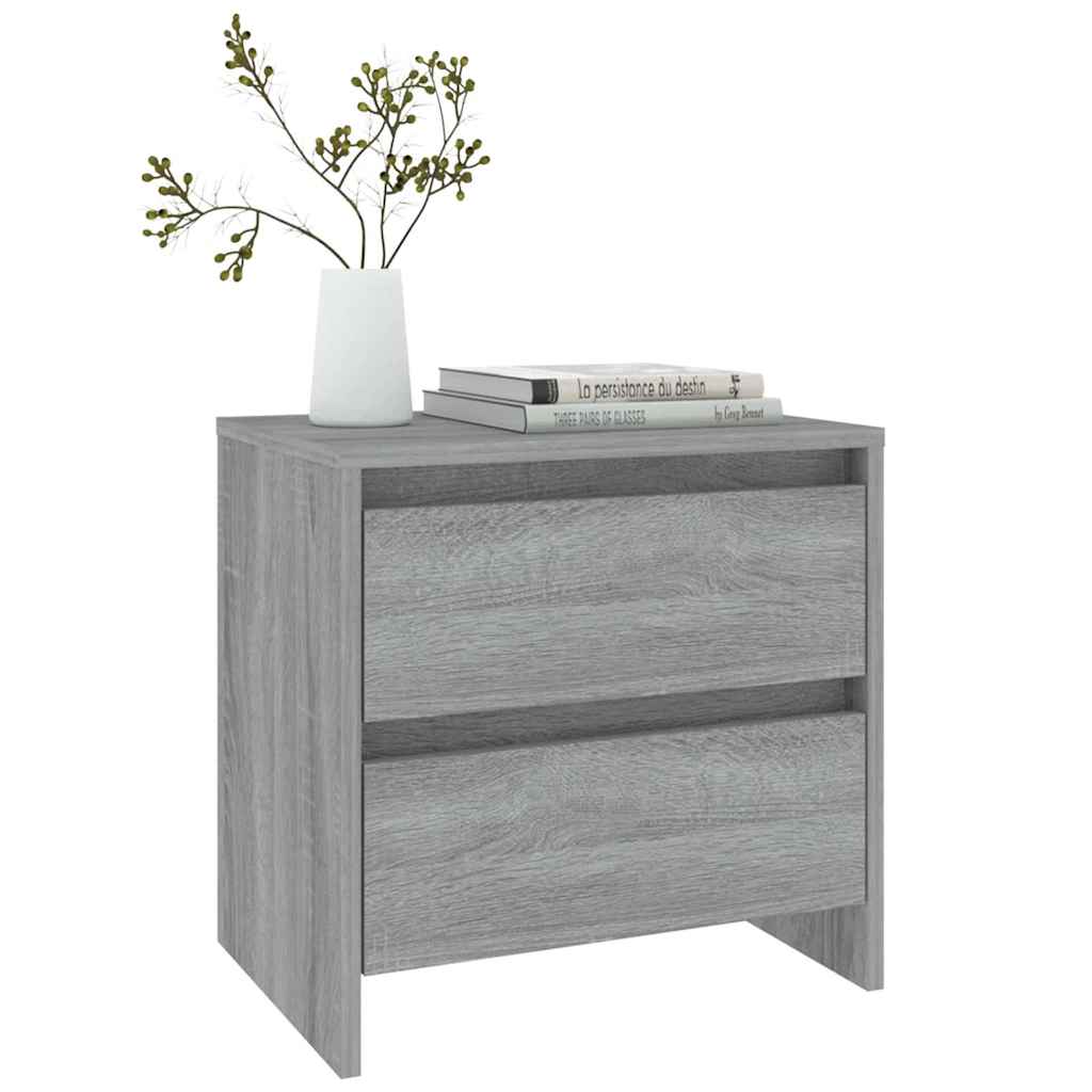 Bedside Cabinets 2 pcs Grey Sonoma 45x34.5x44.5 cm