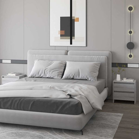 Bedside Cabinets 2 pcs Grey Sonoma 45x34.5x44.5 cm