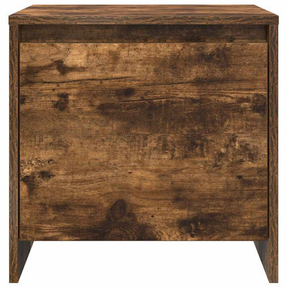 Bedside Cabinet Smoked Oak 45x34x44.5 cm Engineered Wood