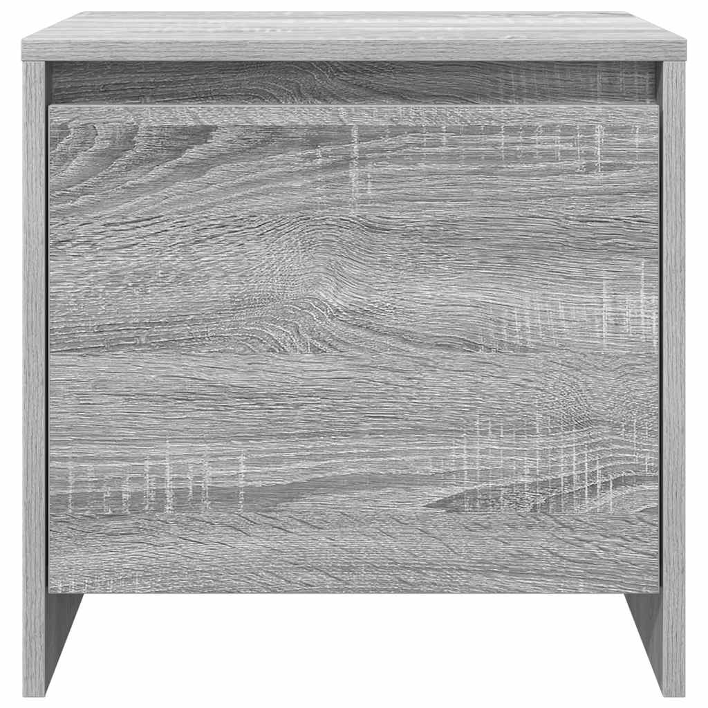 Bedside Cabinet Grey Sonoma 45x34x44.5 cm Engineered Wood