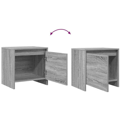 Bedside Cabinet Grey Sonoma 45x34x44.5 cm Engineered Wood