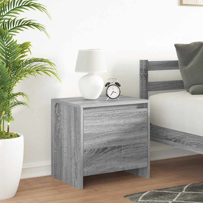 Bedside Cabinet Grey Sonoma 45x34x44.5 cm Engineered Wood