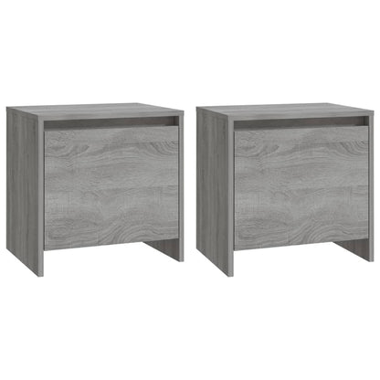 Bedside Cabinets 2 pcs Grey Sonoma 45x34x44.5 cm Engineered Wood