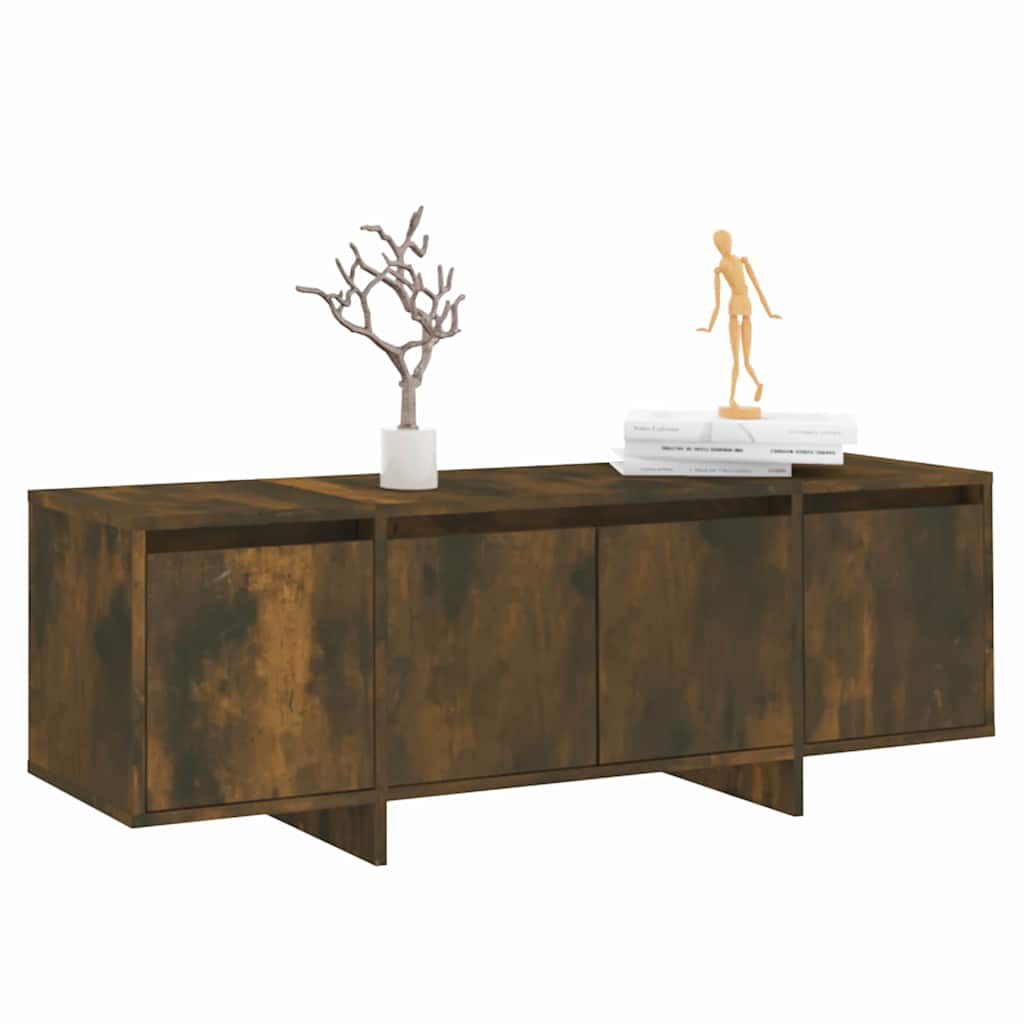 TV Cabinet Smoked Oak 120x30x40,5 cm Engineered Wood