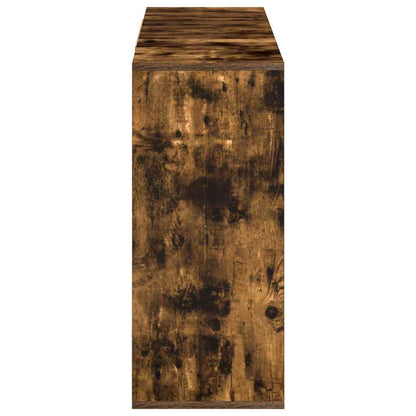 813065 vidaXL Sideboard Smoked Oak 120x30x75 cm Engineered Wood