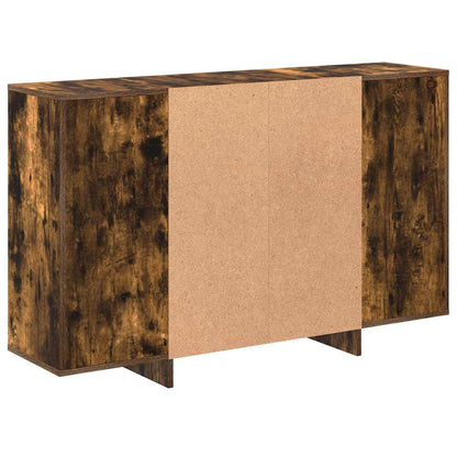 813065 vidaXL Sideboard Smoked Oak 120x30x75 cm Engineered Wood