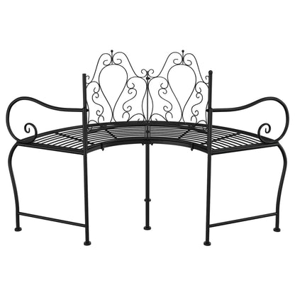 Tree Bench | Black | Steel | 150 cm diameter | Durable | Tree Bench