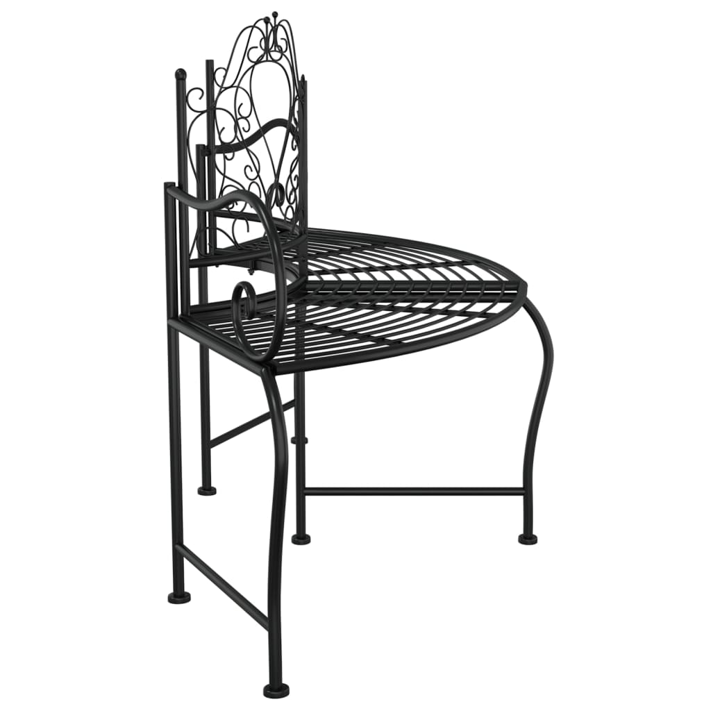 Tree Bench | Black | Steel | 150 cm diameter | Durable | Tree Bench