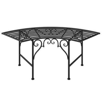 Tree Bench | Black | Steel | Medium | Durable | Circular Tree Bench