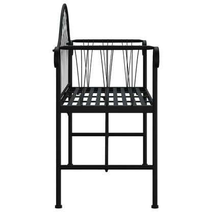 Garden Bench | Black | Steel | Standard | Durable | Garden Bench