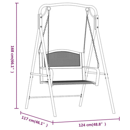 Swing Bench | Black | Steel | Medium | Durable | Swing Bench
