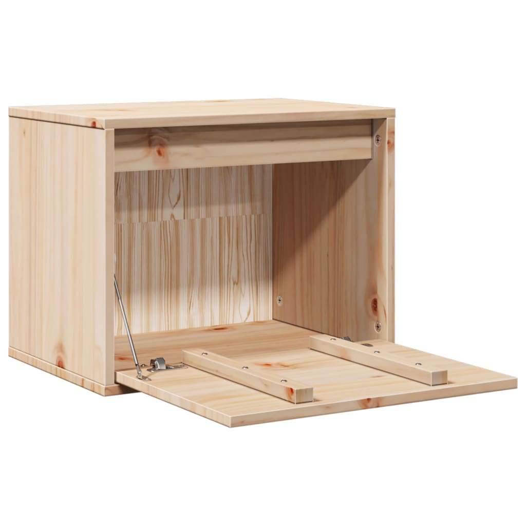 Wall Cabinet 45x30x35 cm Solid Pinewood