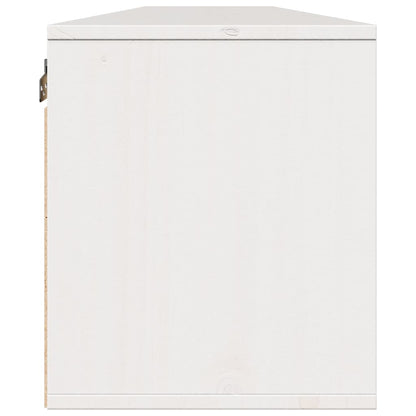 Wall Cabinets 2 pcs White 100x30x35 cm Solid Wood Pine