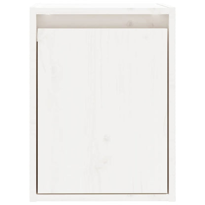 Wall Cabinet White 30x30x40 cm Solid Wood Pine
