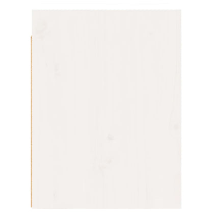 Wall Cabinet White 30x30x40 cm Solid Wood Pine
