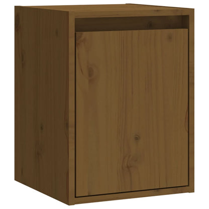 Wall Cabinets 2 pcs Honey Brown 30x30x40 cm Solid Wood Pine