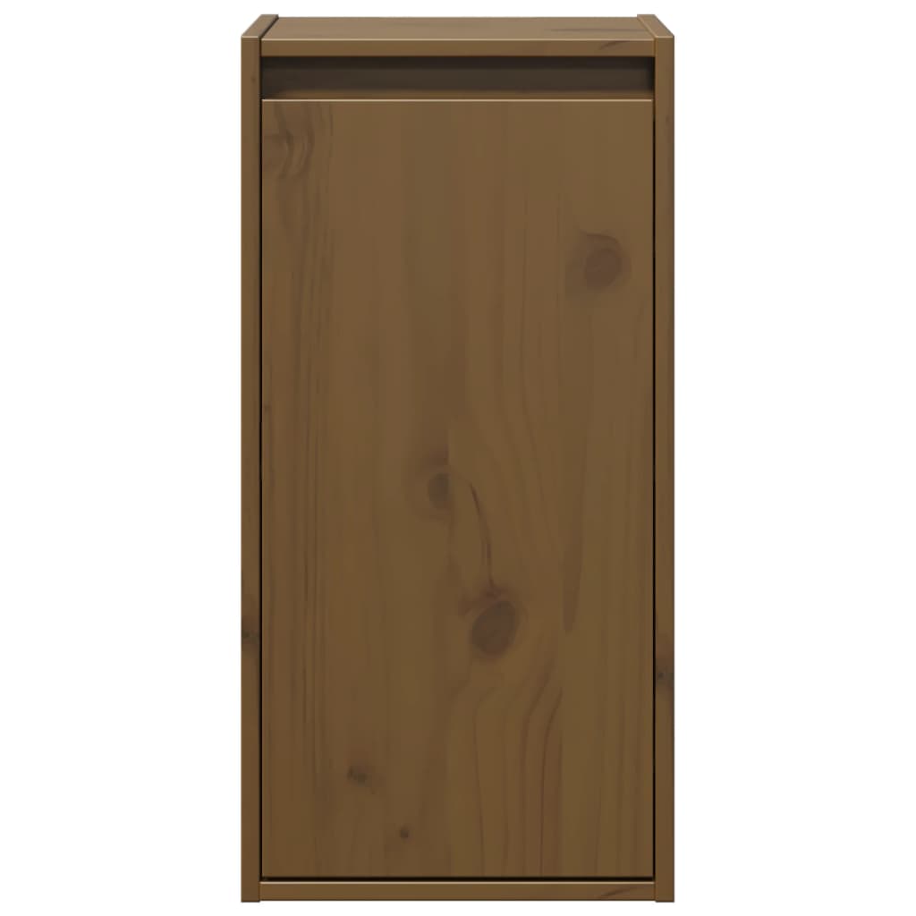 Wall Cabinet Honey Brown 30x30x60 cm Solid Wood Pine