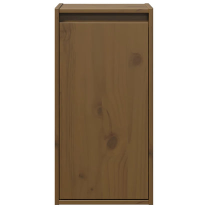 Wall Cabinet Honey Brown 30x30x60 cm Solid Wood Pine