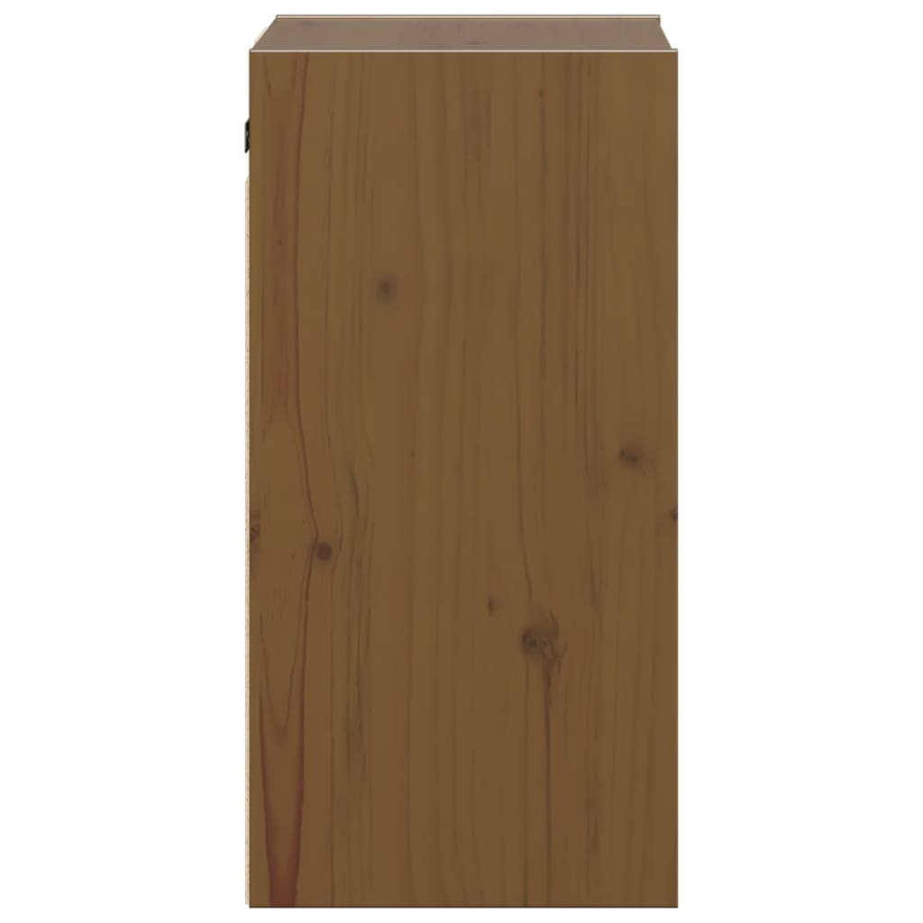 Wall Cabinet Honey Brown 30x30x60 cm Solid Wood Pine