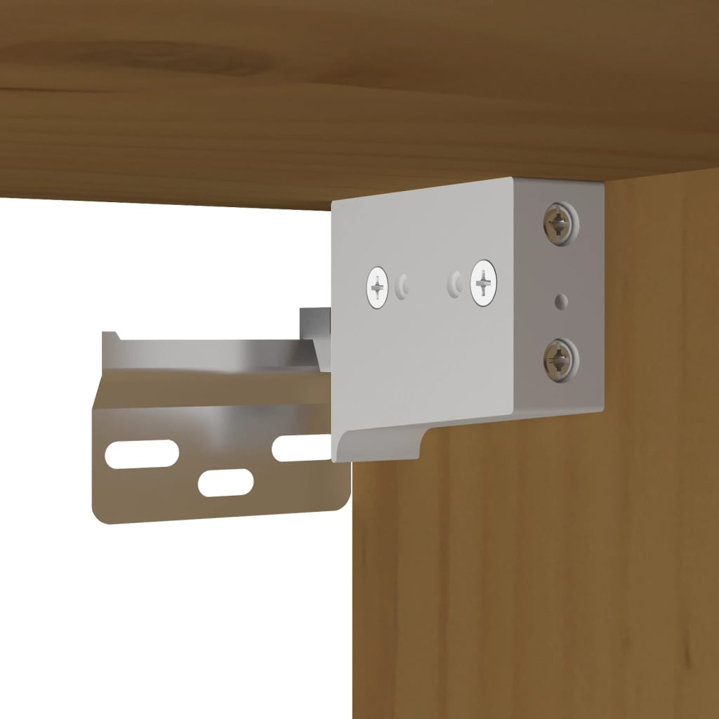 Wall Cabinet Honey Brown 30x30x60 cm Solid Wood Pine