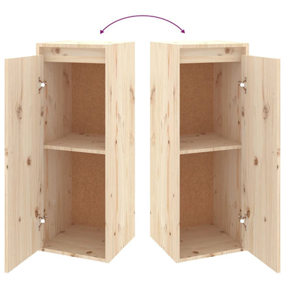 Wall Cabinet 30x30x80 cm Solid Wood Pine