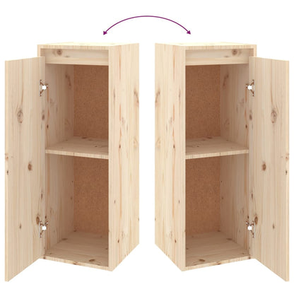 Wall Cabinets 2 pcs 30x30x80 cm Solid Wood Pine