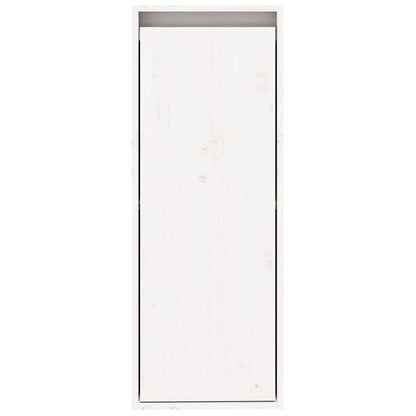 Wall Cabinet White 30x30x80 cm Solid Wood Pine