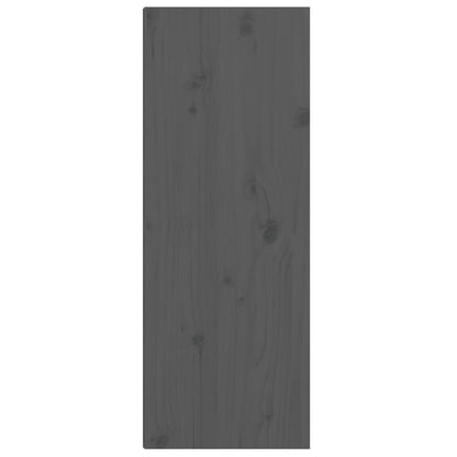 Wall Cabinet Grey 30x30x80 cm Solid Wood Pine