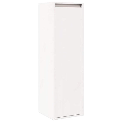 Wall Cabinets 2 pcs White 30x30x100 cm Solid Pinewood