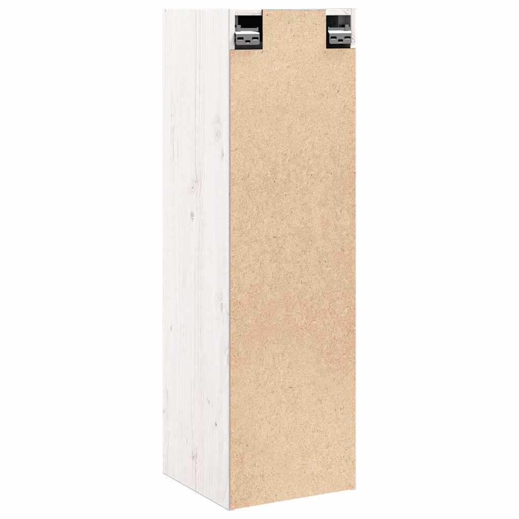 Wall Cabinets 2 pcs White 30x30x100 cm Solid Pinewood