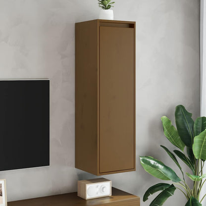 Wall Cabinets 2 pcs Honey Brown 30x30x100 cm Solid Pinewood