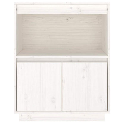 Sideboard White 60x34x75 cm Solid Wood Pine